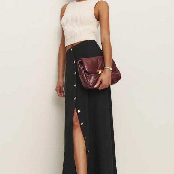 New with tags Reformation Andi Low Waist Maxi Skirt - Picture 1 of 6